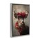Stupell Industries Poinsettia Christmas Deer Floating Frame, design by Tina LeCour